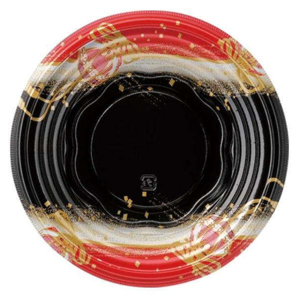 エフピコ どんぶり容器 MSD旬丸丼-18(44) まり紐赤 7E153120 1ケース(1200個(50個×24)（直送品）