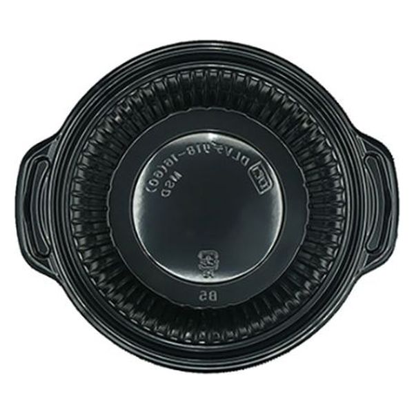 エフピコ 軽食容器 DLVデリ18-16(60)MSD 黒 7E191817 1袋(50個)（直送品）