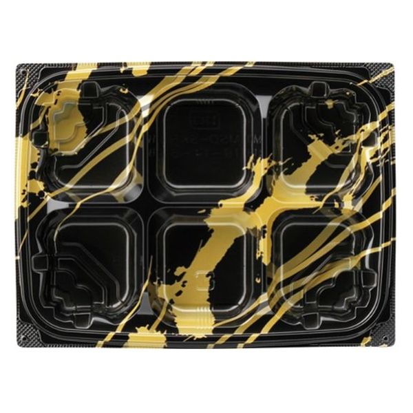 エフピコ 惣菜容器 MSD-SKR19-14-6 線ふで金 7E191461 1ケース(900個(50個×18)（直送品）