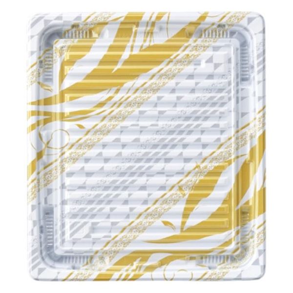 エフピコ 惣菜容器 MSDプレイン20-22ST キラ白金 7E262015 1ケース(600個(50個×12)（直送品）