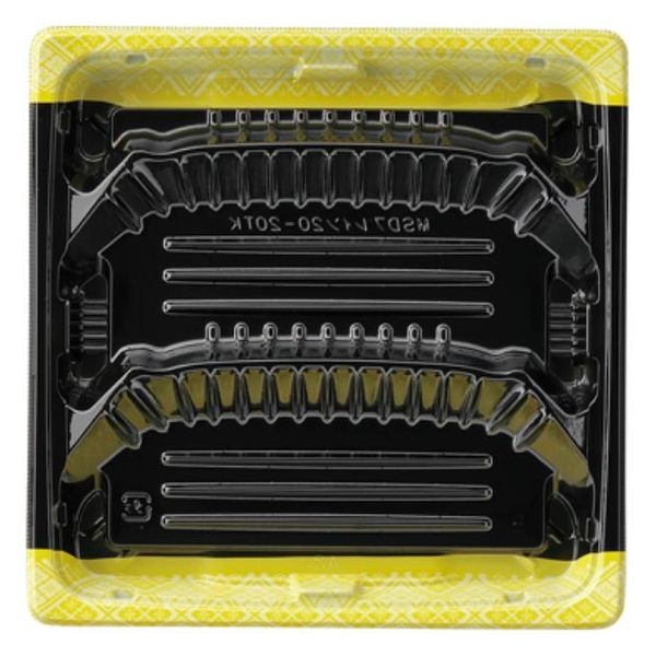 エフピコ 惣菜容器 MSDプレイン20-20TK 金紋黒 7E262111 1ケース(600個(50個×12)（直送品）