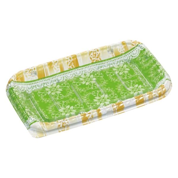 エフピコ オードブル容器 MSDティアラプレート26-15リラD緑 7E332616 1ケース(600個(50個×12)（直送品）