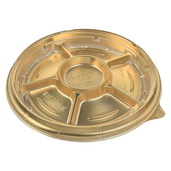 エフピコ オードブル容器 シャトープラッター丸30 本体 金 7E380030 1ケース(200個(10個×20)（直送品）