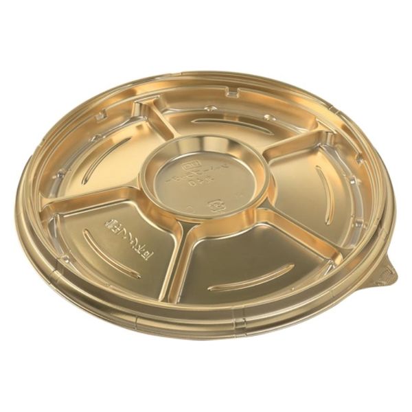 エフピコ オードブル容器 シャトープラッター丸40 本体 金 7E380040 1ケース(150個(10個×15)（直送品）