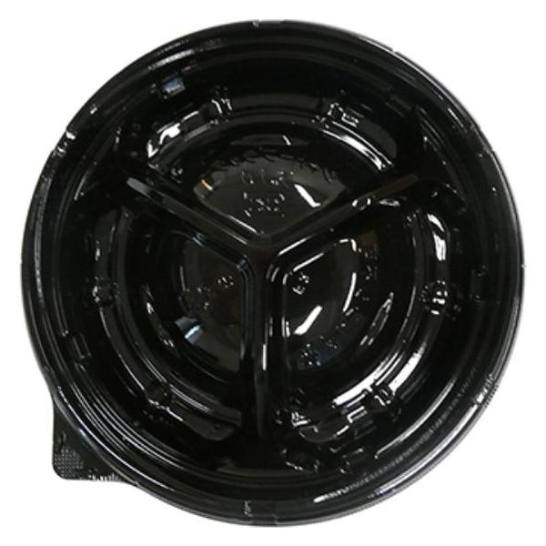 エフピコ オードブル容器 シャトープラッター丸10 本体 黒 7E380110 1ケース(400個(25個×16)（直送品）