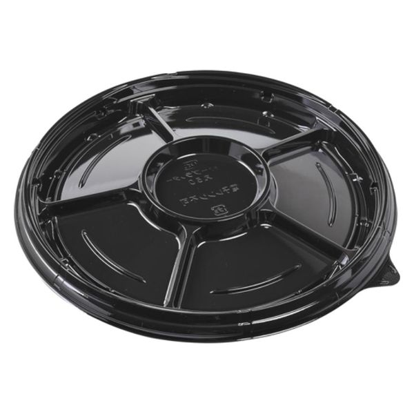 エフピコ オードブル容器 シャトープラッター丸50 本体 黒 7E380150 1ケース(100個(10個×10)（直送品）