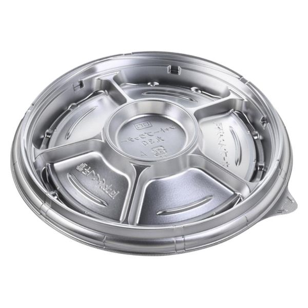 エフピコ オードブル容器 シャトープラッター丸30 本体 銀 7E380230 1ケース(200個(10個×20)（直送品）