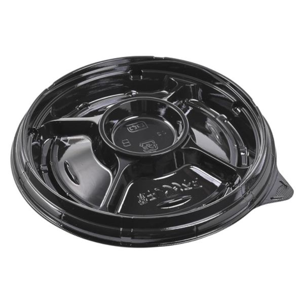 エフピコ オードブル容器 シャトープラッター丸20 本体 黒 7E381120 1ケース(300個(25個×12)（直送品）