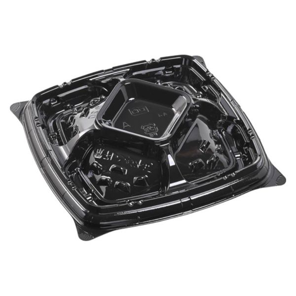 エフピコ オードブル容器 シャトープラッター角20 本体 黒 7E385120 1ケース(360個(30個×12)（直送品）