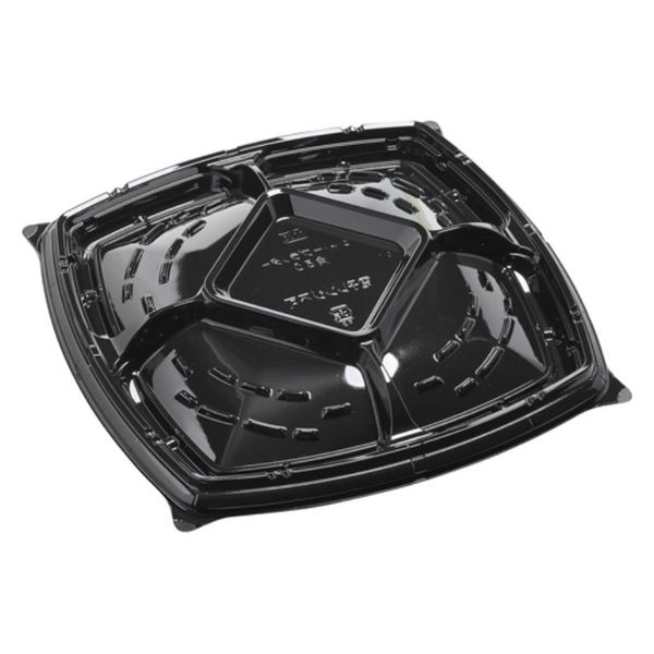 エフピコ オードブル容器 シャトープラッター角50 本体 黒 7E385150 1ケース(160個(10個×16)（直送品）