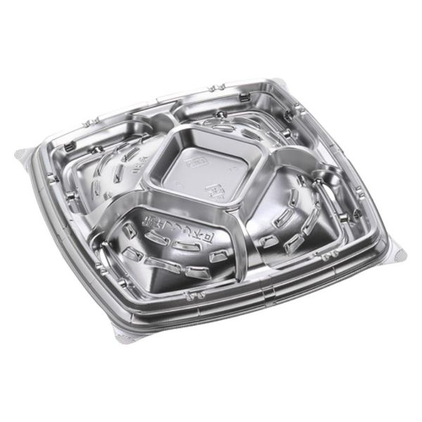 エフピコ オードブル容器 シャトープラッター角30 本体 銀 7E385230 1ケース(200個(10個×20)（直送品）