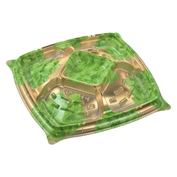 エフピコ オードブル容器 シャトープラッター角30 本体 金リーフ 7E385330 1ケース(200個(10個×20)（直送品）