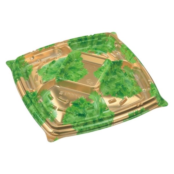 エフピコ オードブル容器 シャトープラッター角40 本体 金リーフ 7E385340 1ケース(200個(10個×20)（直送品）