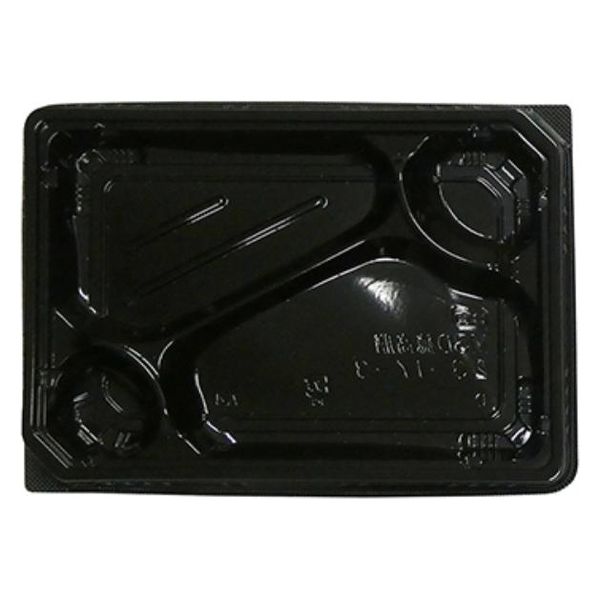 エフピコ 弁当容器 MSD穂高膳23-17-3 黒 7E512316 1ケース(600個(50個×12)（直送品）
