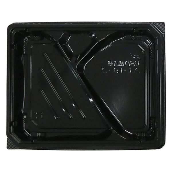 エフピコ 弁当容器 MSD穂高膳24-19-2 黒 7E582419 1ケース(600個(50個×12)（直送品）