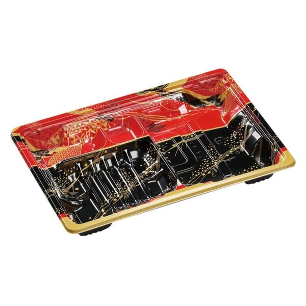 エフピコ 弁当容器 MSDアコード23-16-1万彩赤 7E942319 1ケース(800個(50個×16)（直送品）