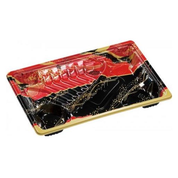 エフピコ 弁当容器 MSDアコード23-16-2万彩赤 7E942323 1ケース(800個(50個×16)（直送品）