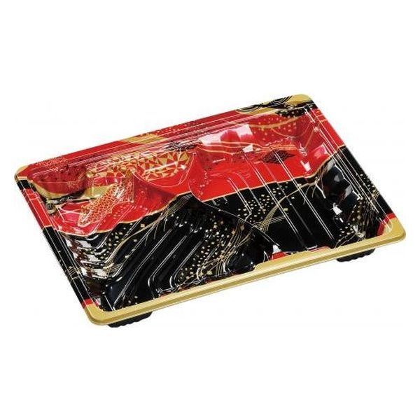 エフピコ 弁当容器 MSDアコード23-17-1万彩赤 7E962321 1ケース(800個(50個×16)（直送品）