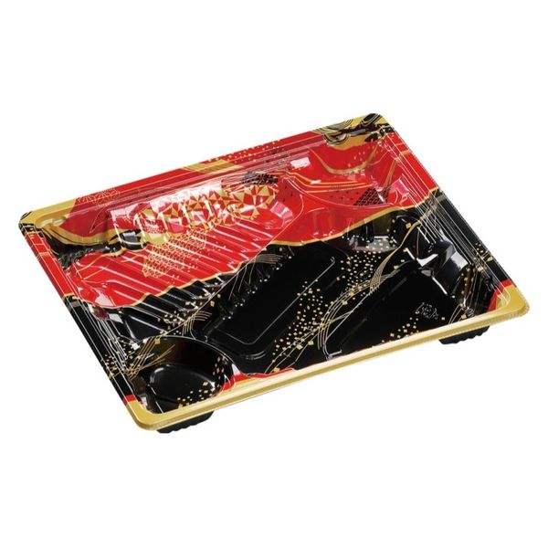 エフピコ 弁当容器 MSDアコード23-19-1万彩赤 7E972322 1ケース(600個(50個×12)（直送品）