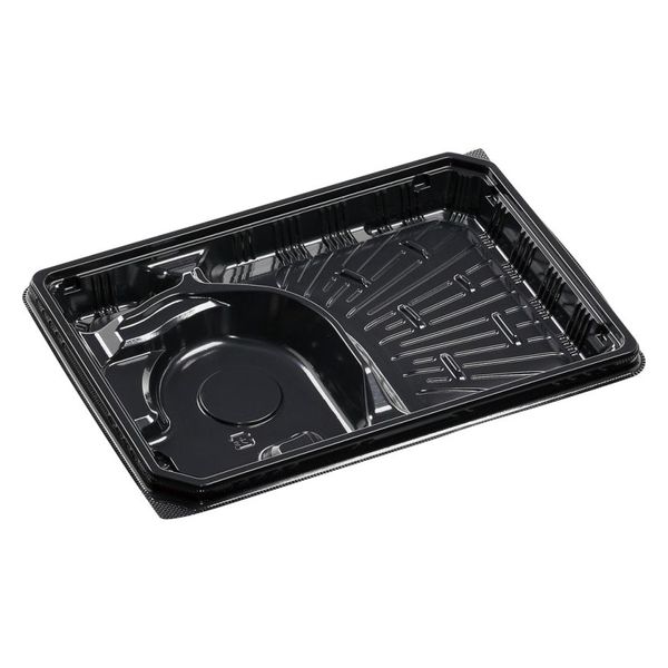 エフピコ 冷麺容器 MSD-SB-24-17本体 黒 7E992517 1ケース(600個(50個×12)（直送品）