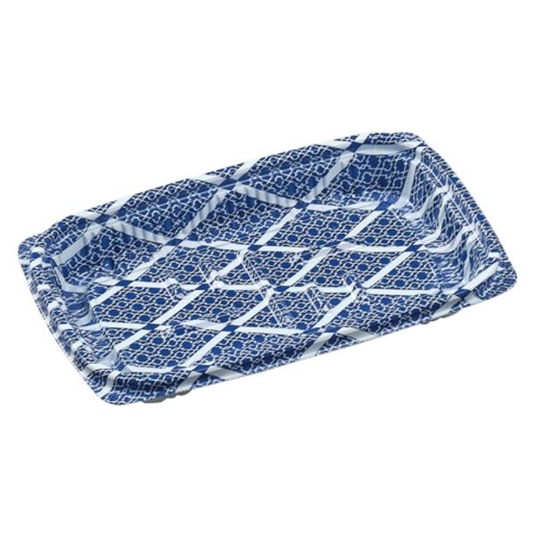 エフピコ 惣菜容器 MSD惣菜18-11(22) ひし格子青 7M211812 1ケース(1200個(50個×24)（直送品）