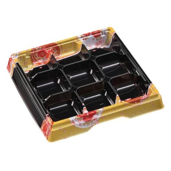 エフピコ 弁当容器 雅御膳22-22-9 本体 羽衣金 7Z180140 1ケース(400個(50個×8)（直送品）