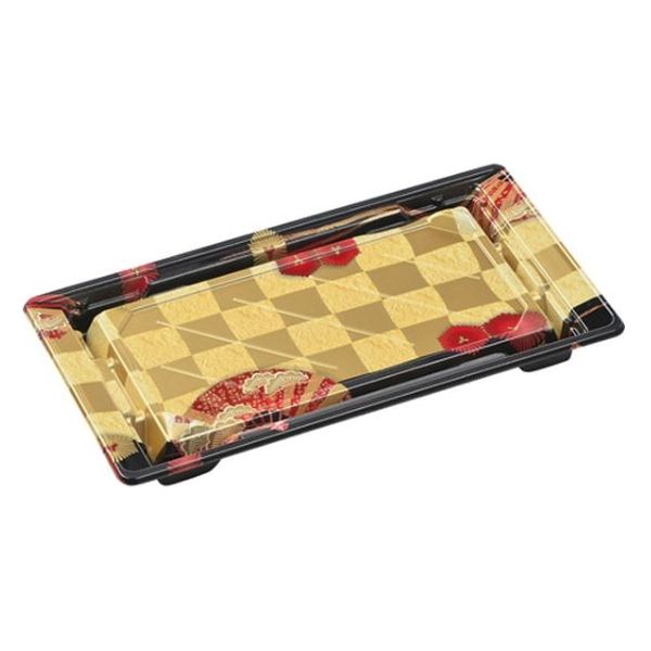エフピコ 寿司容器 組み皿2-5 本体 扇市松金 7Z749925 1ケース(600個(50個×12)（直送品）