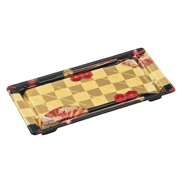 エフピコ 寿司容器 組み皿2-6 本体 扇市松金 7Z749926 1ケース(400個(50個×8)（直送品）