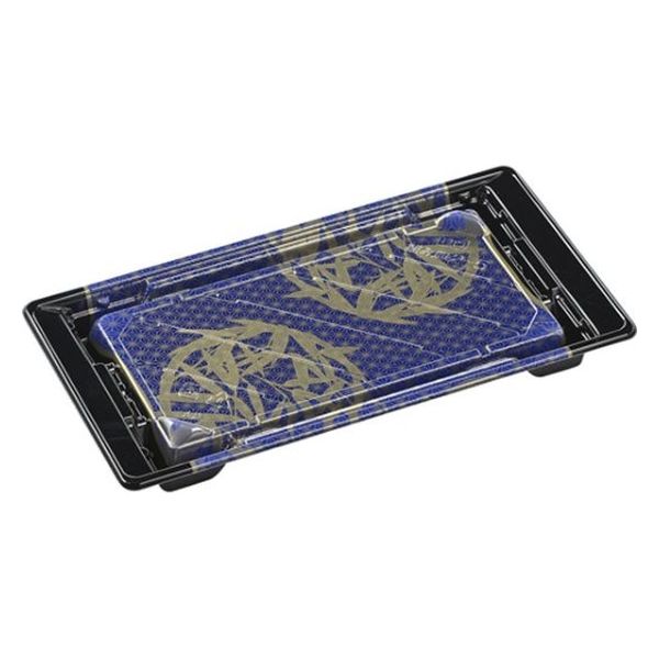 エフピコ 寿司容器 組み皿2-5 本体 輪笹青 7Z750025 1ケース(600個(50個×12)（直送品）