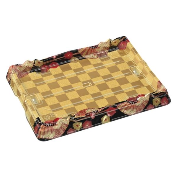 エフピコ 寿司桶 氷河桶33-25 本体 扇市松金 7Z918335 1ケース(200個(10個×20)（直送品）