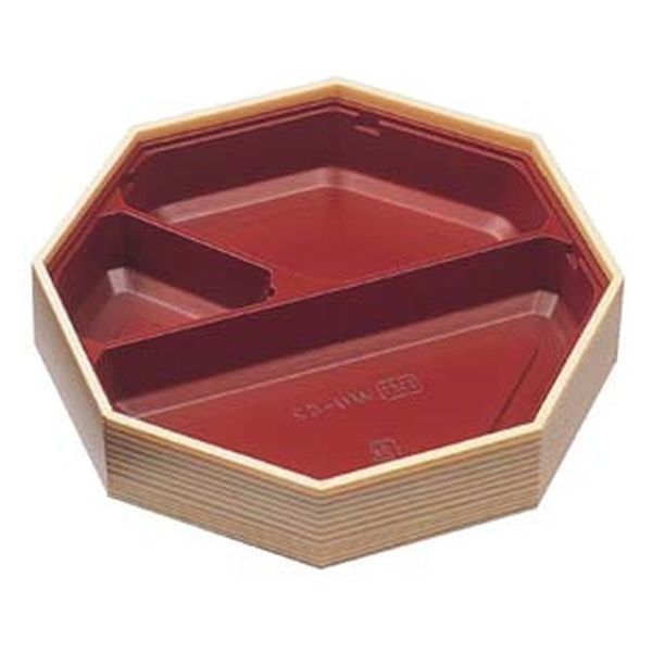 エフピコ 弁当容器 WU-82 身丈 ベージュ柾目 8D340082 1ケース(180個(15個×12)（直送品）