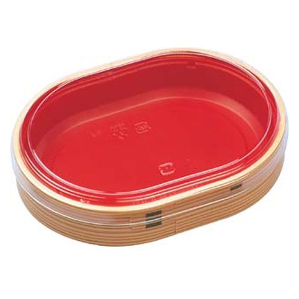 エフピコ 弁当容器 WU-406S 透明蓋付(V) わっぱ 8E344067 1ケース(240個(20個×12)（直送品）