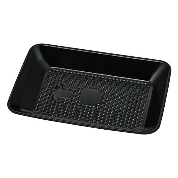 エフピコチューパ フルーツ容器 PSTR1812平 黒 CP007406 1ケース(1800個(100個×18)（直送品）