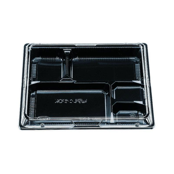 エフピコチューパ 弁当容器 松花堂 204 黒セット CP560610 1ケース(400個(50個×8)（直送品）