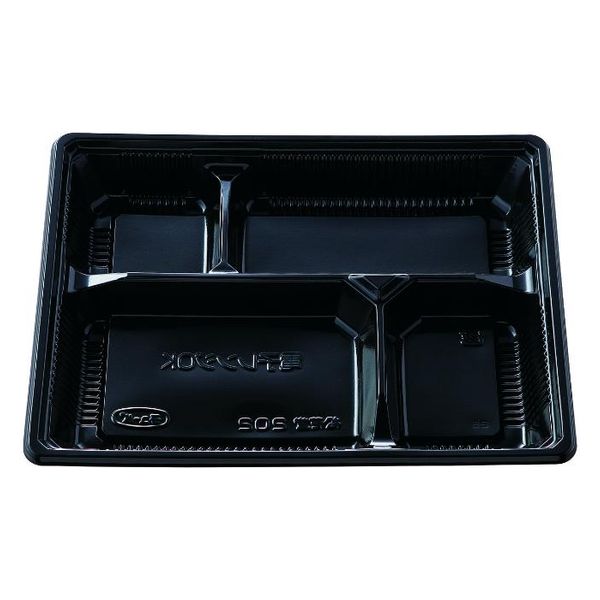 エフピコチューパ 弁当容器 松花堂 202 黒 本体 CP560634 1ケース(600個(50個×（直送品）