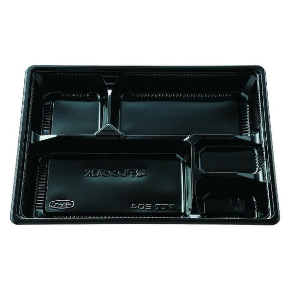 エフピコチューパ 弁当容器 松花堂 204 黒 本体 CP560643 1ケース(600個(50個×12)（直送品）