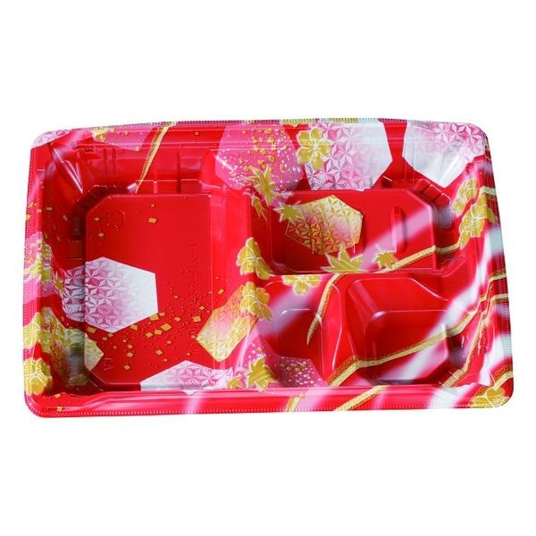 エフピコチューパ 弁当容器 MS角弁 23-17-1 かなで赤 本体 CP570501 1ケース(600個(50個×12)（直送品）