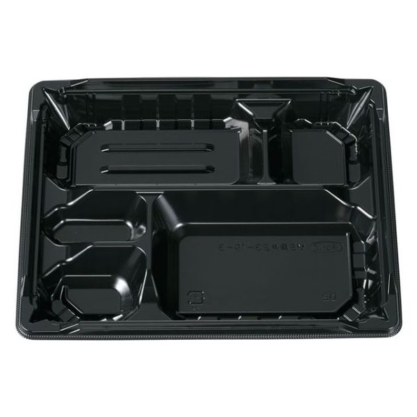 エフピコチューパ 弁当容器 MS角弁 23-19-3 黒 本体 CP570506 1ケース(600個(50個×12)（直送品）