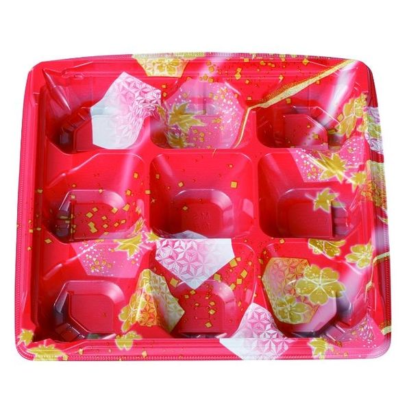 エフピコチューパ 弁当容器 MS角弁 21-21-1 かなで赤 本体 CP570523 1ケース(600個(50個×12)（直送品）