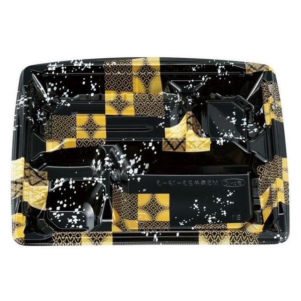 エフピコチューパ 弁当容器 MS角弁 23-19-3 平泉黒 本体 CP570536 1ケース(600個(50個×12)（直送品）