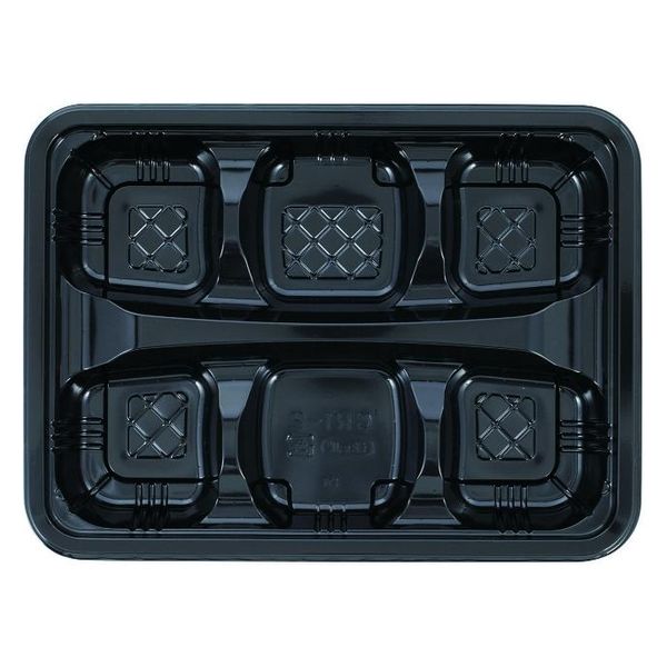 エフピコチューパ 弁当容器 CR-1-2 黒 本体 CP571112 1ケース(600個(50個×12)（直送品）