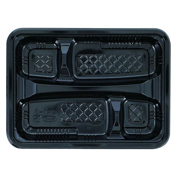 エフピコチューパ 弁当容器 CR-1-3 黒 本体 CP571113 1ケース(600個(50個×12)（直送品）