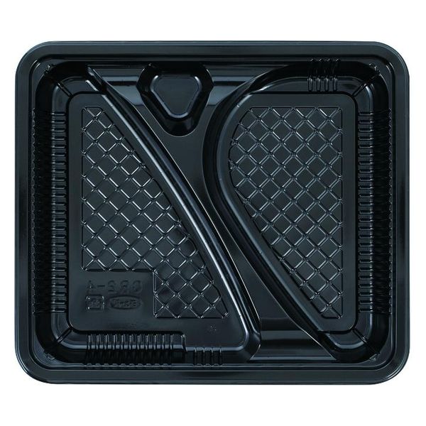 エフピコチューパ 弁当容器 CR-2-4 黒 本体 CP571117 1ケース(600個(50個×12)（直送品）