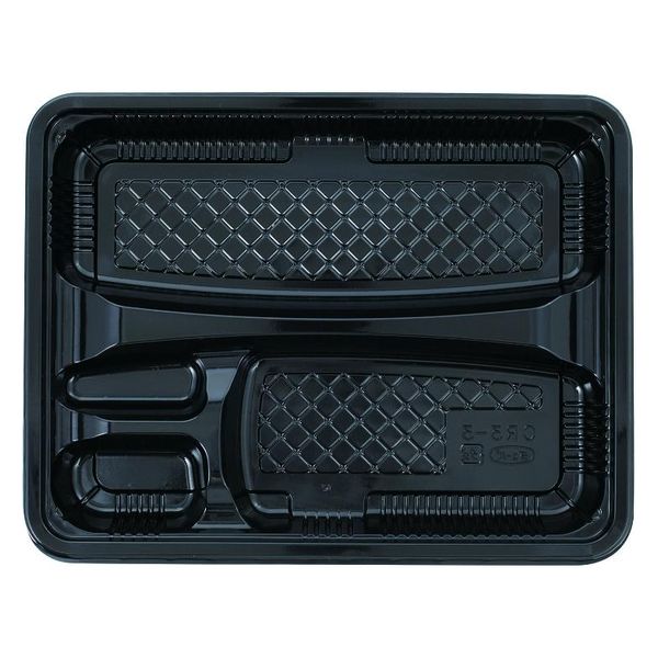 エフピコチューパ 弁当容器 CR-3-3 黒 本体 CP571122 1ケース(600個(50個×12)（直送品）