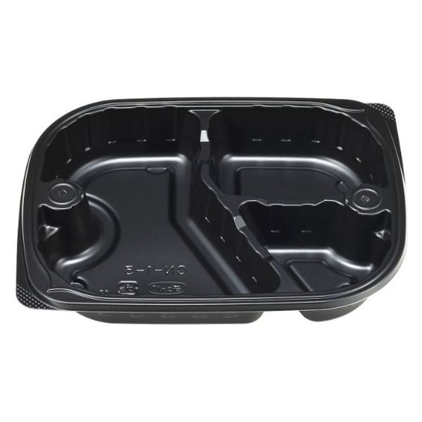 エフピコチューパ 弁当容器 CN-1-3 黒本体 CP800969 1ケース(600個(50個×12)（直送品）