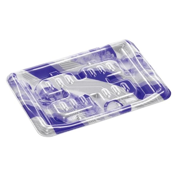 エフピコ 発泡トレー MHT18-13 スプラッシュブルー SH760941 1ケース(1500個(50個×30)（直送品）