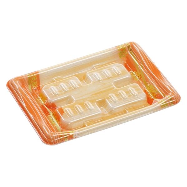 エフピコ 発泡トレー MHT18-13 杉目オレンジ SH787282 1ケース(1500個(50個×30)（直送品）