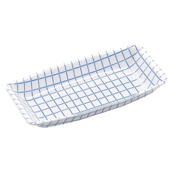 エフピコ 鮮魚トレー M-80 ブルーチェック W SH911840 1ケース(1050個(50個×21)（直送品）