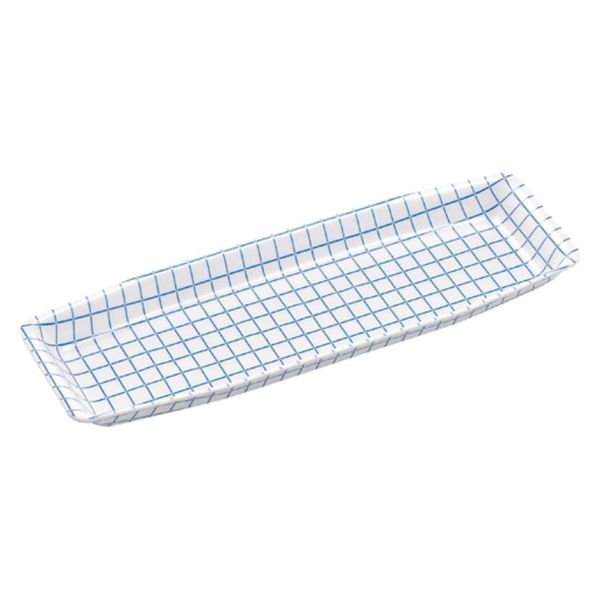 エフピコ 鮮魚トレー M-83 ブルーチェック W SH917144 1ケース(700個(50個×14)（直送品）