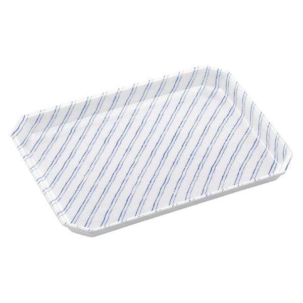 エフピコ 発泡トレー DH-23-20 ツーラインブルー SH974376 1ケース(400個(50個×8)（直送品）